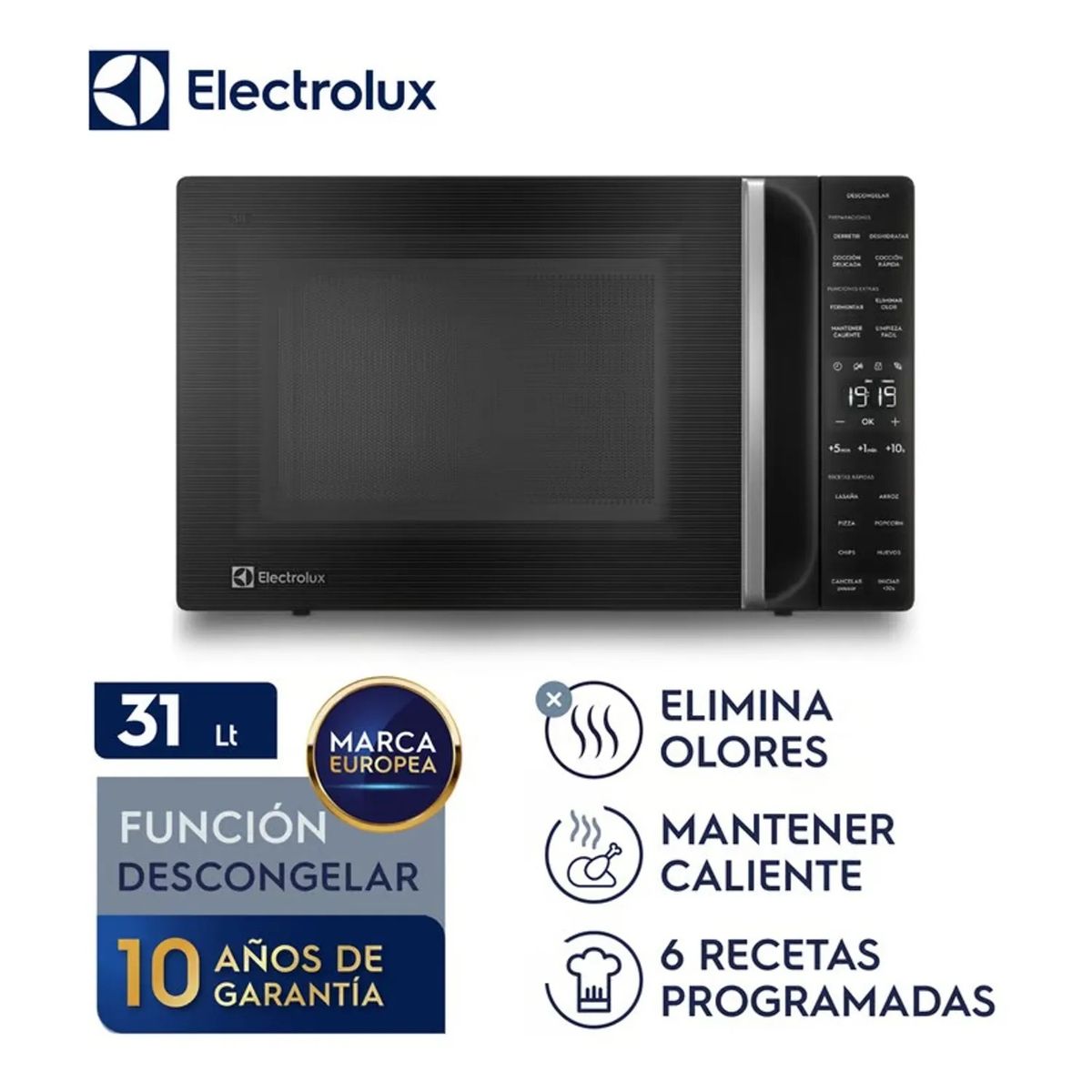 ELECTROLUX - Microondas Freestanding Eléctrico Electrolux 31LT EMDY31S2MXB