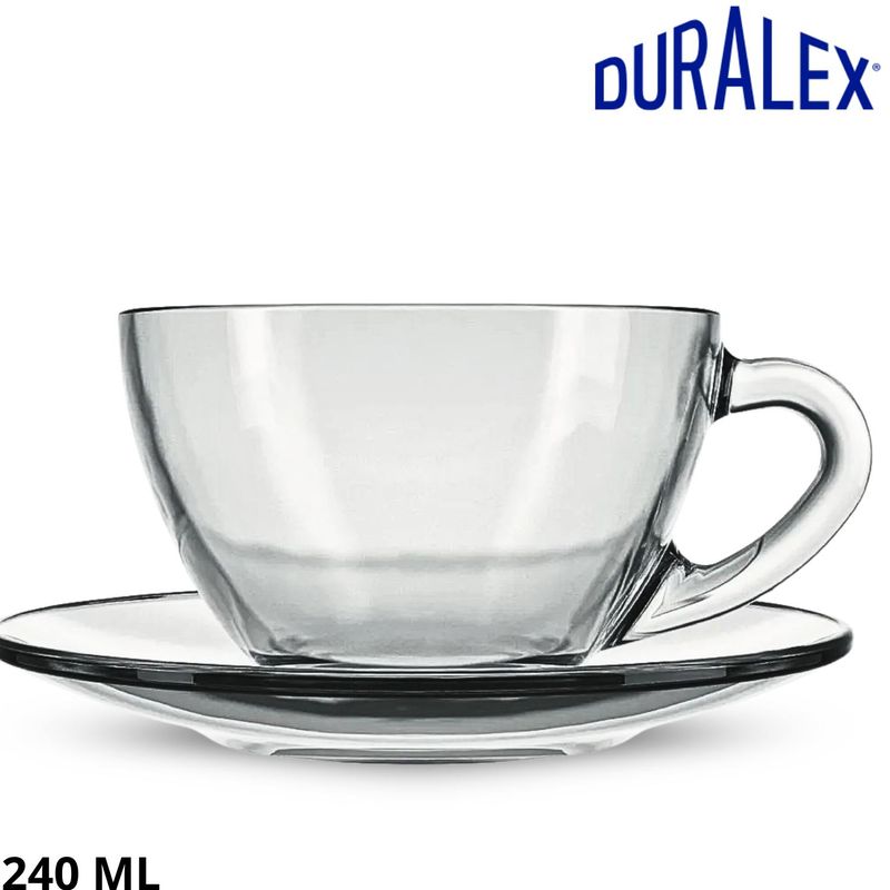 DURALEX - Set x 6 Taza Con Plato Te Astral - Duralex