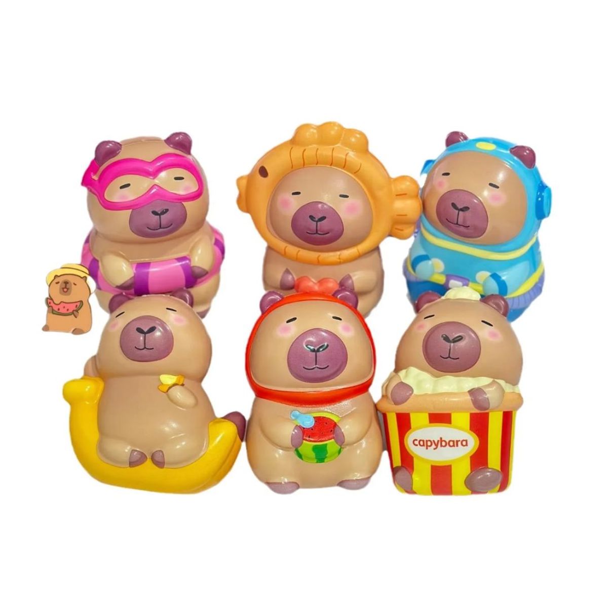 GENERICO - Squishy modelo capibara 9cm