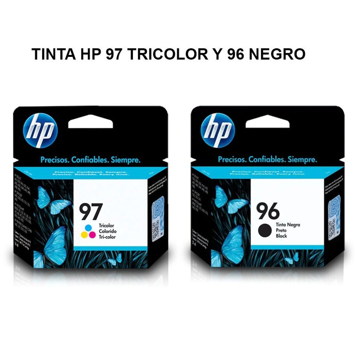 HP - kit de Tinta HP 97 Tricolor y 96 Negro
