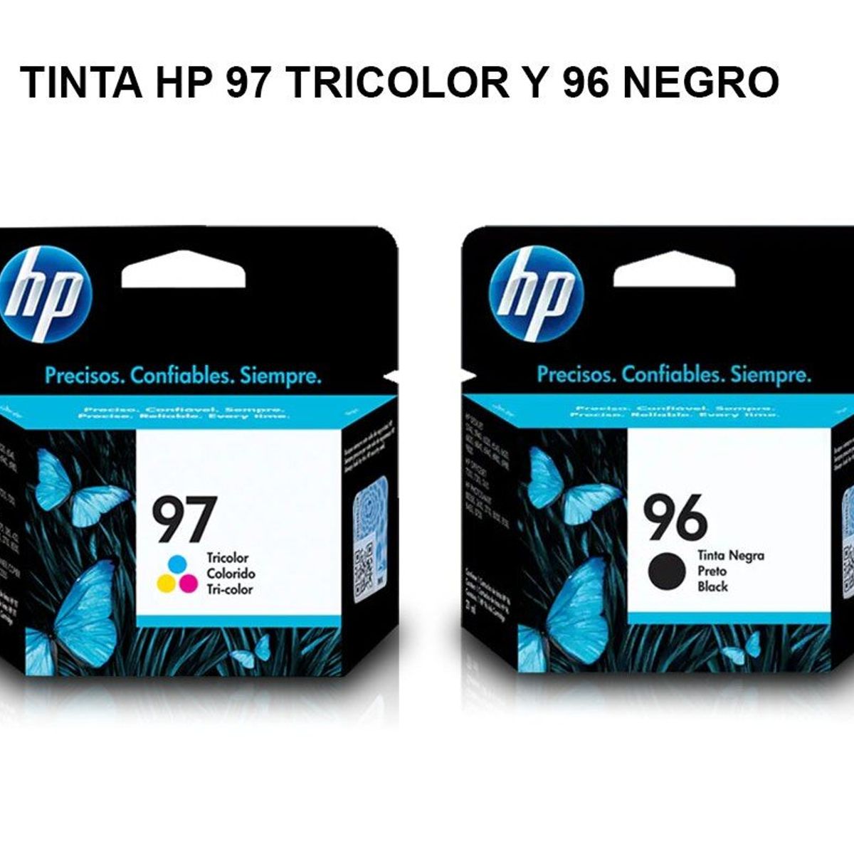 HP - kit de Tinta HP 97 Tricolor y 96 Negro