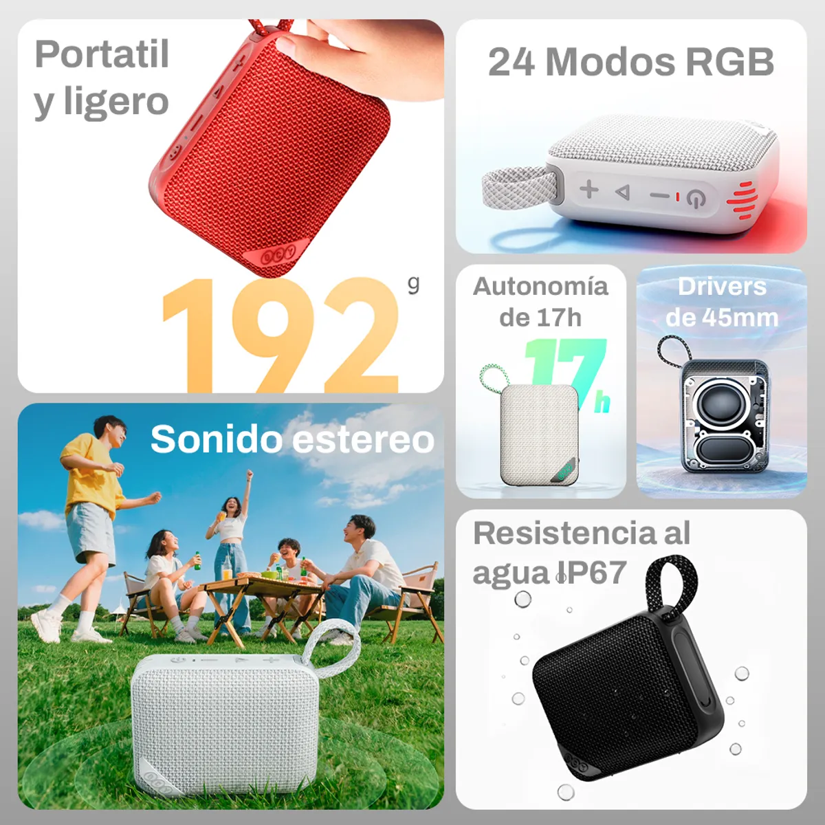 QCY - QCY Altavoz SP2 5w Bluetooth 5.3