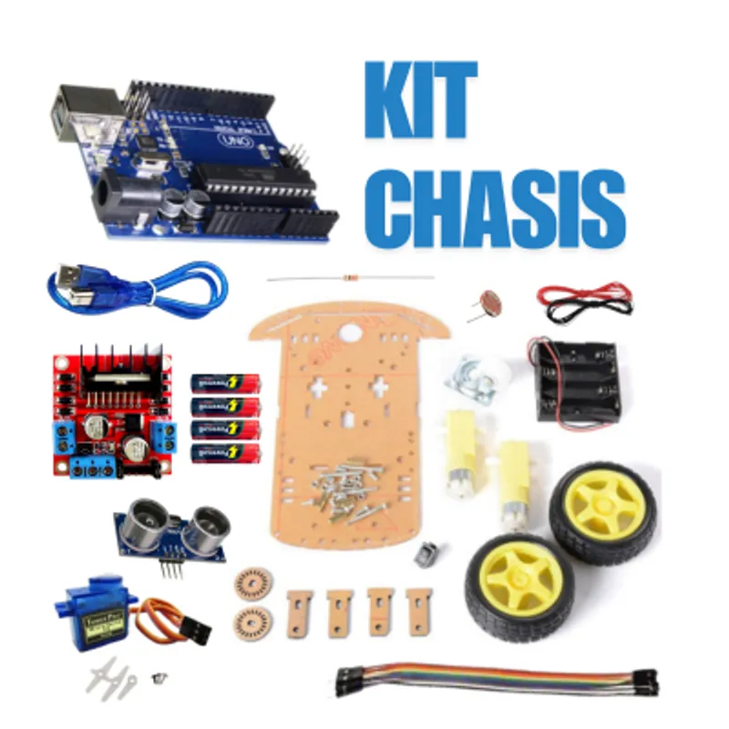 GENERICO - Kit Chasis Robot Arduino 2WD