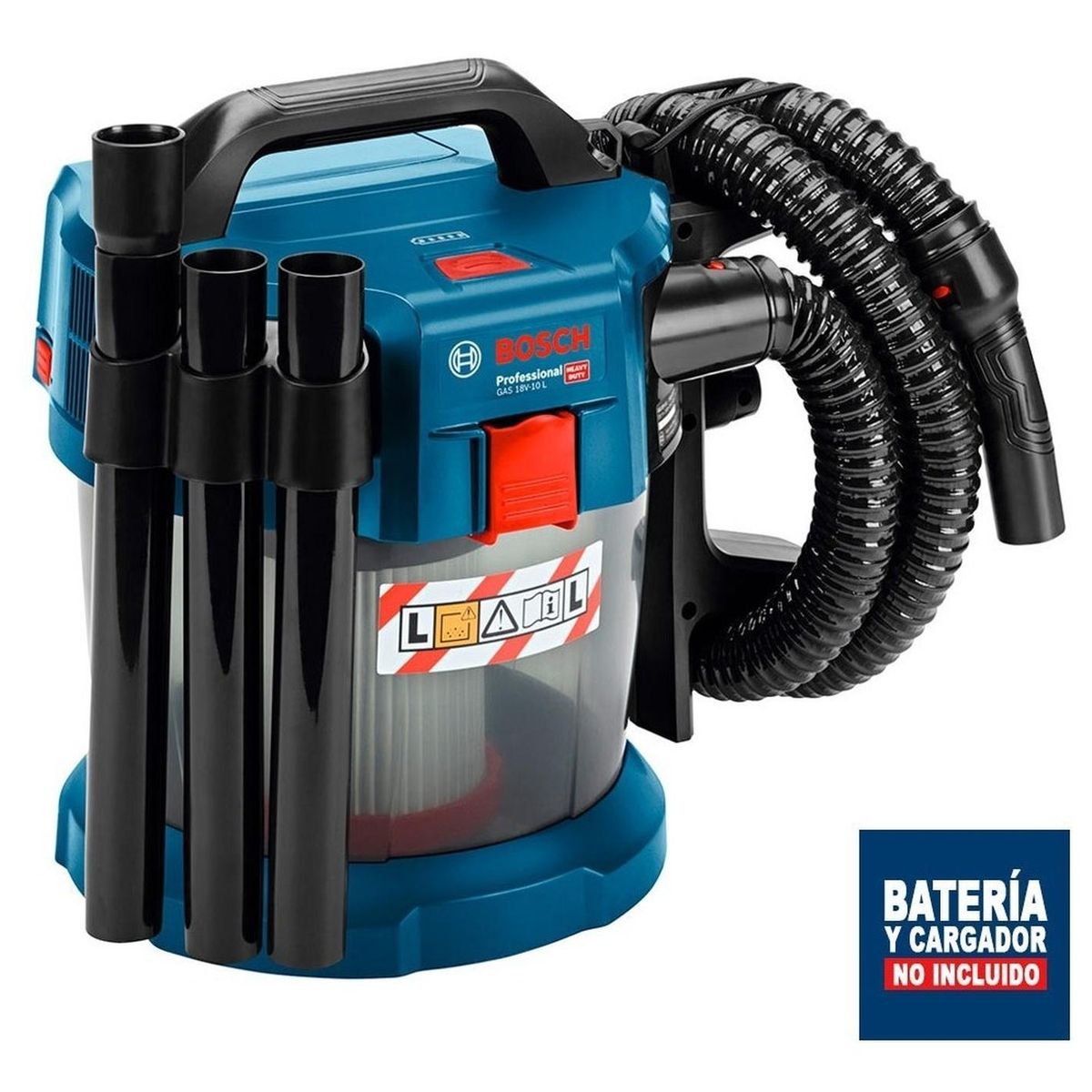 BOSCH - Aspiradora De Polvo Inalámbrica Bosch Gas 18v-10l Sin Bat