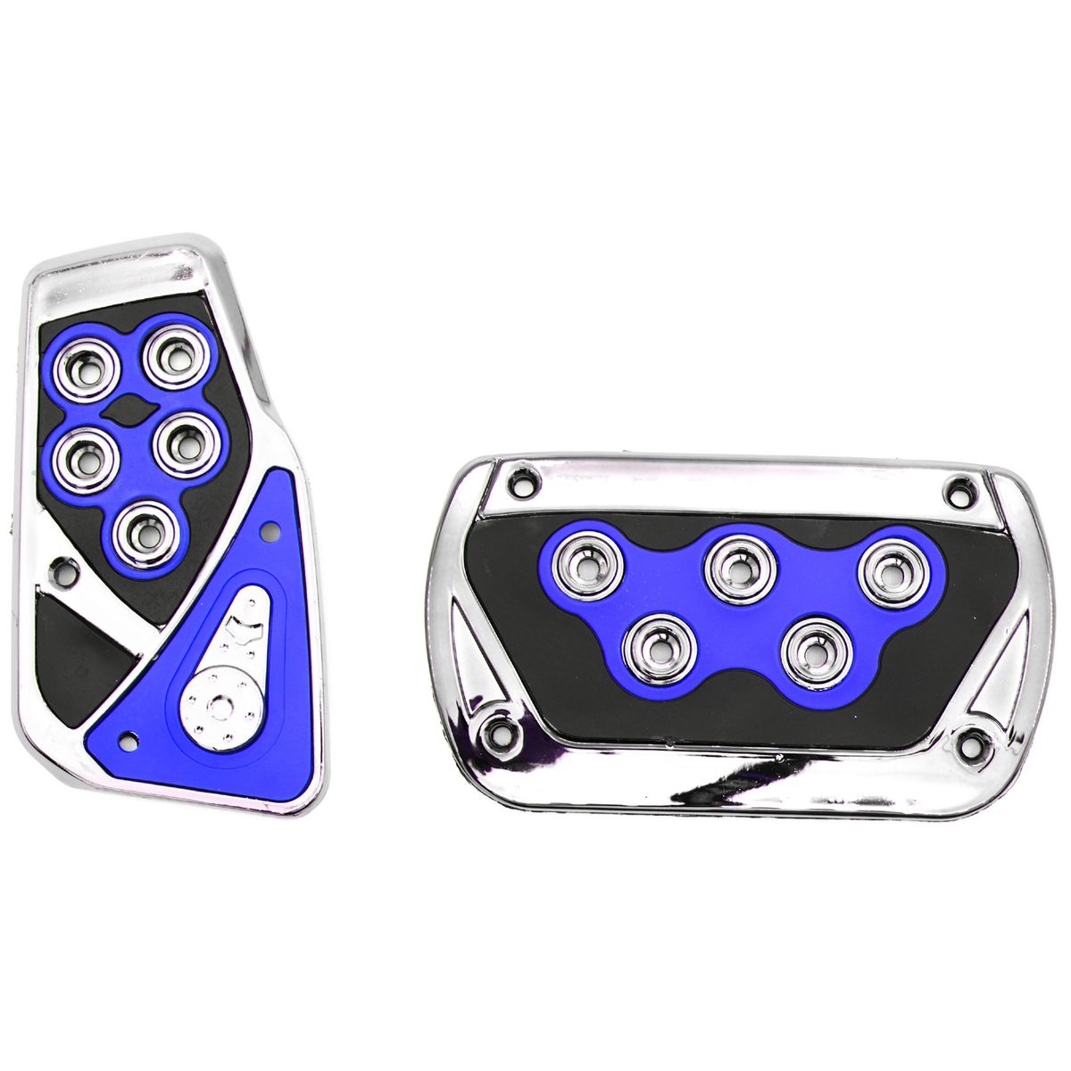 GENERICO - Set de Pedales Deportivos para Auto Automático Azul