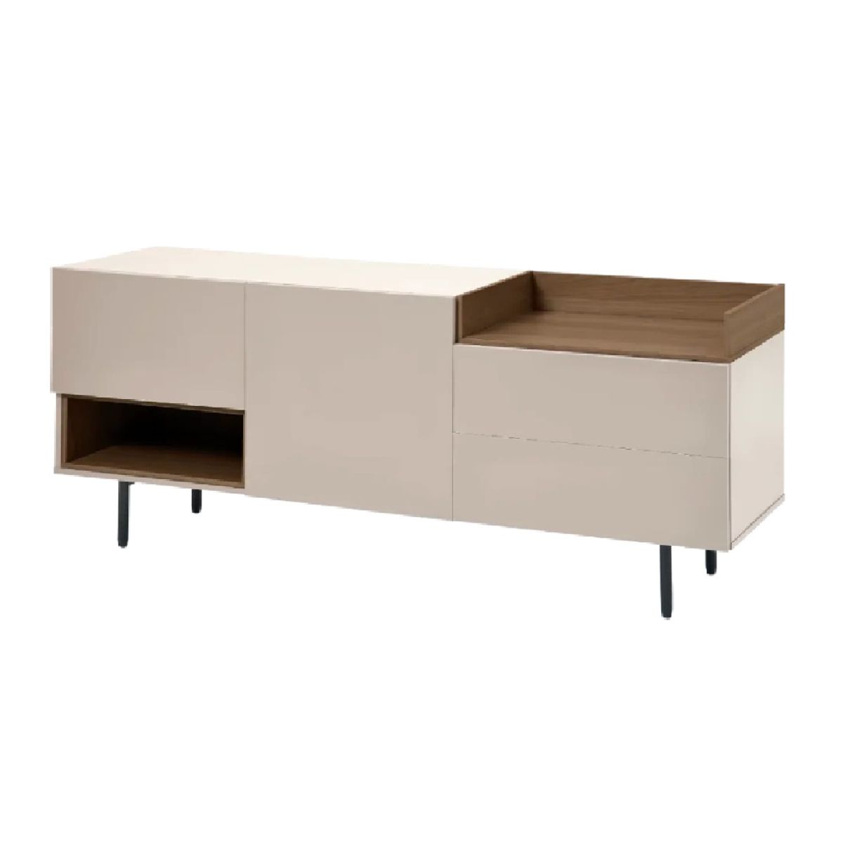 TU MESITA - Aparador Moderno Clarita 2 Cajones/2 Puertas Capri/Gales TU MESITA