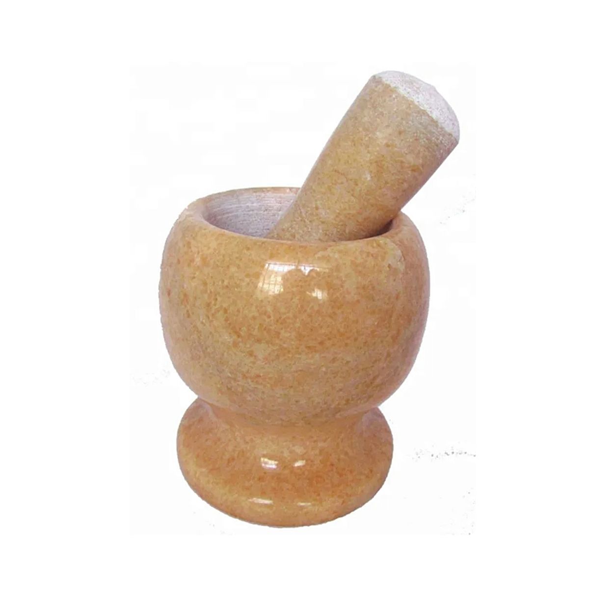 Mortero de Mármol Deco Home con Machacador Beige, marca NACIONAL - Foto 2