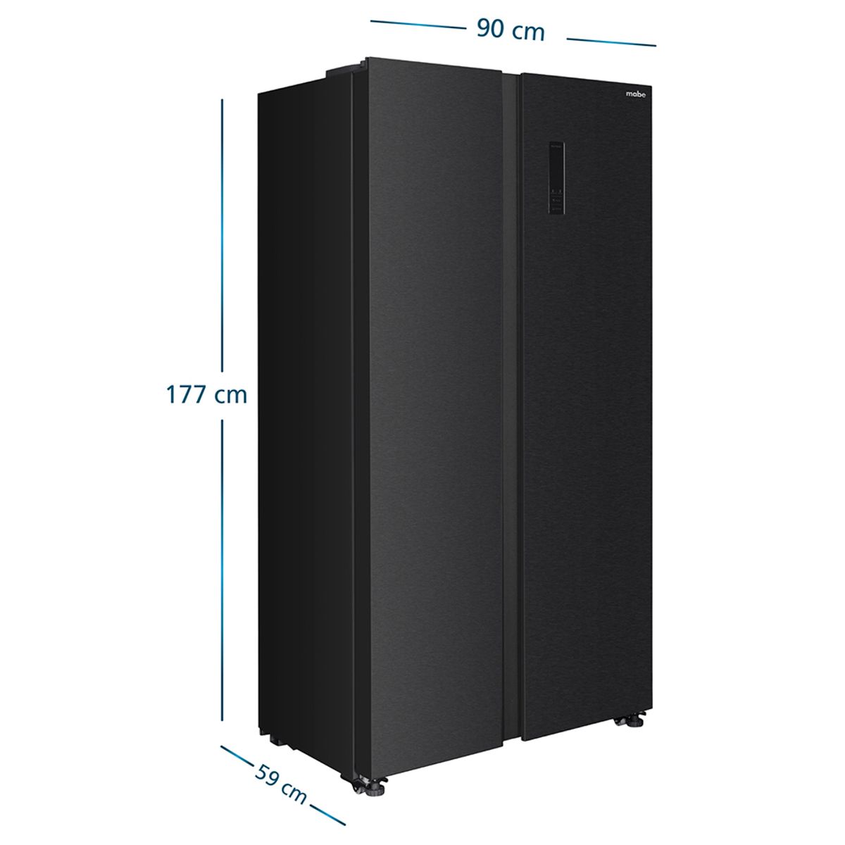 MABE - Refrigeradora Side by Side Mabe 436L MSD480LPRPS0 Black Steel