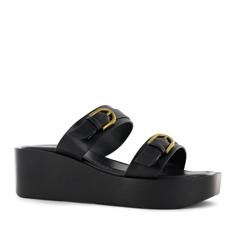 IMPULS - Sandalias Cuña Impuls Mujer Adaya08 Negro