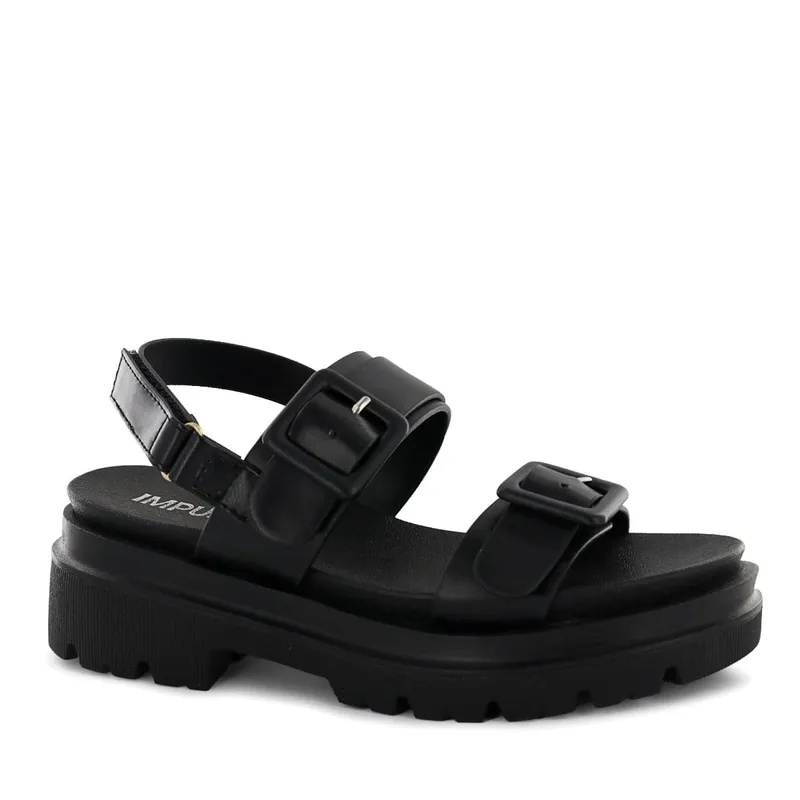 IMPULS - Sandalias Cuña Impuls Mujer Adaya10 Negro