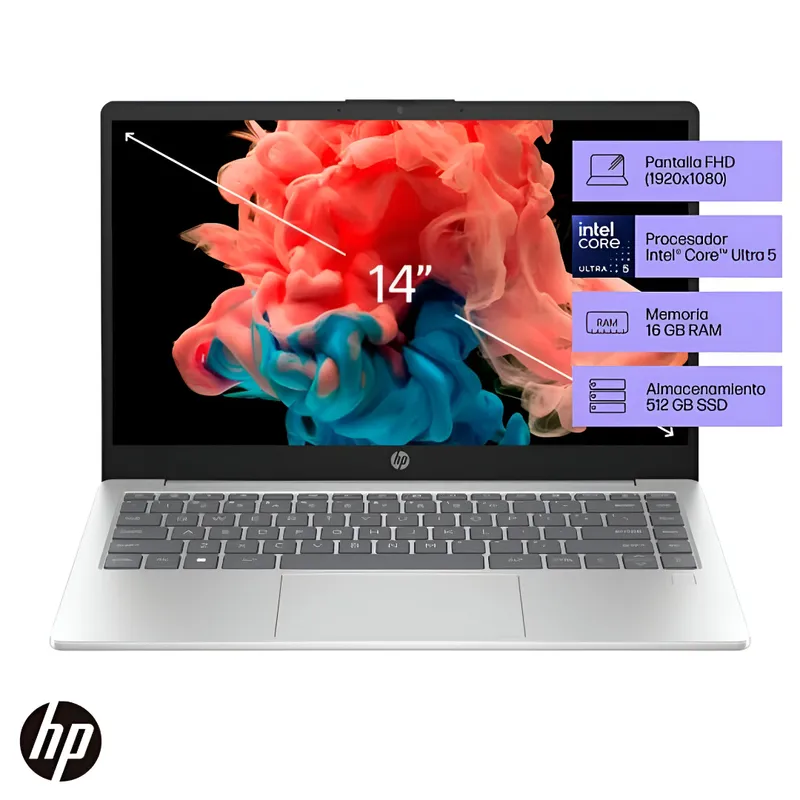 HP - Laptop HP 14-EP100LA 14 U5 125H 16GB 512GB TOUCHPAD