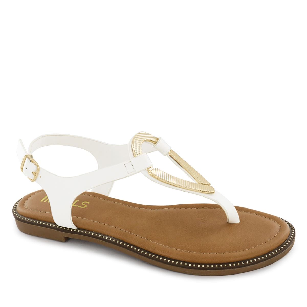 IMPULS - Sandalias Flats Impuls Mujer Aixa12 Blanco