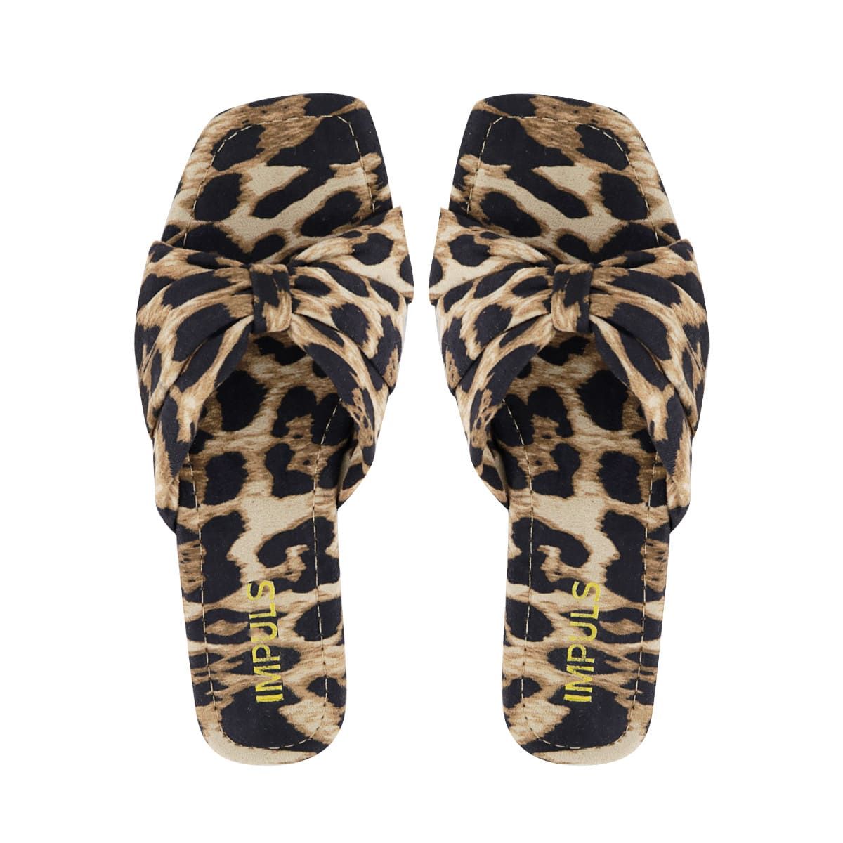 IMPULS - Sandalias Flats Impuls Mujer Aixa14 Leopardo