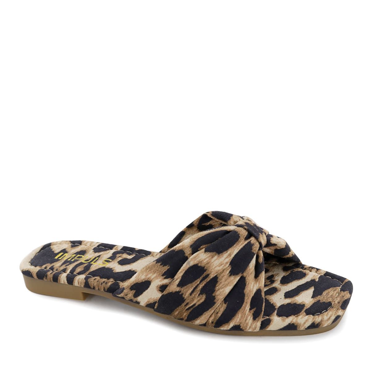 IMPULS - Sandalias Flats Impuls Mujer Aixa14 Leopardo