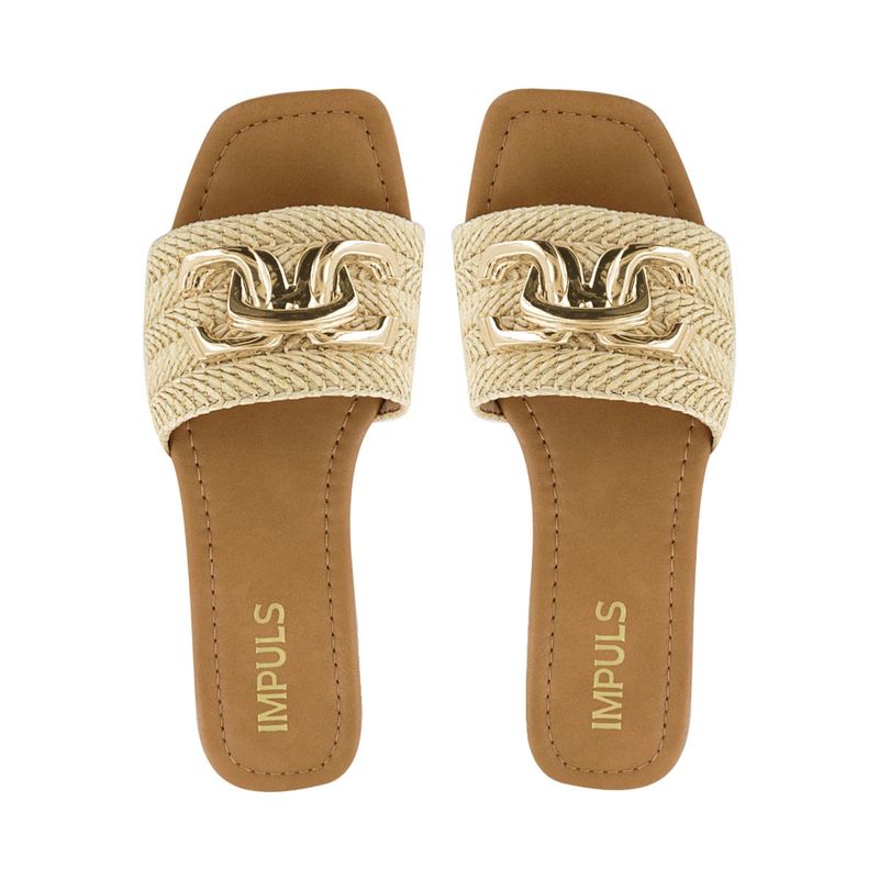IMPULS - Sandalias Flats Impuls Mujer Aixa15 Rafia