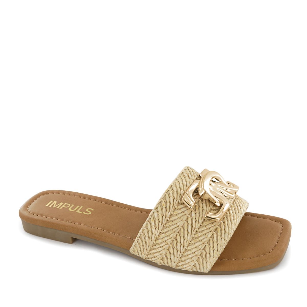 IMPULS - Sandalias Flats Impuls Mujer Aixa15 Rafia