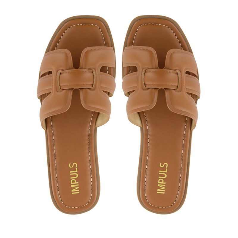 IMPULS - Sandalias Flats Impuls Mujer Aixa18 Caramelo