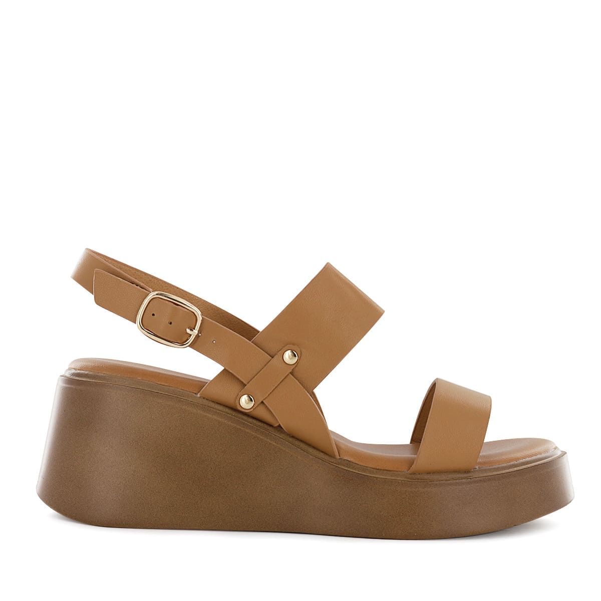 IMPULS - Sandalias Cuña Impuls Mujer Abi10 Camel