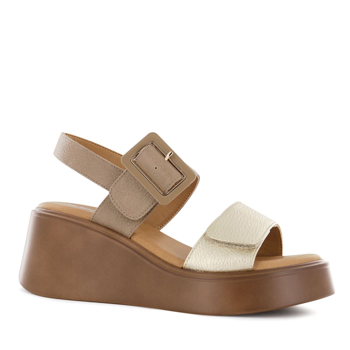 IMPULS - Sandalias Cuña Impuls Mujer Abi11 Moka