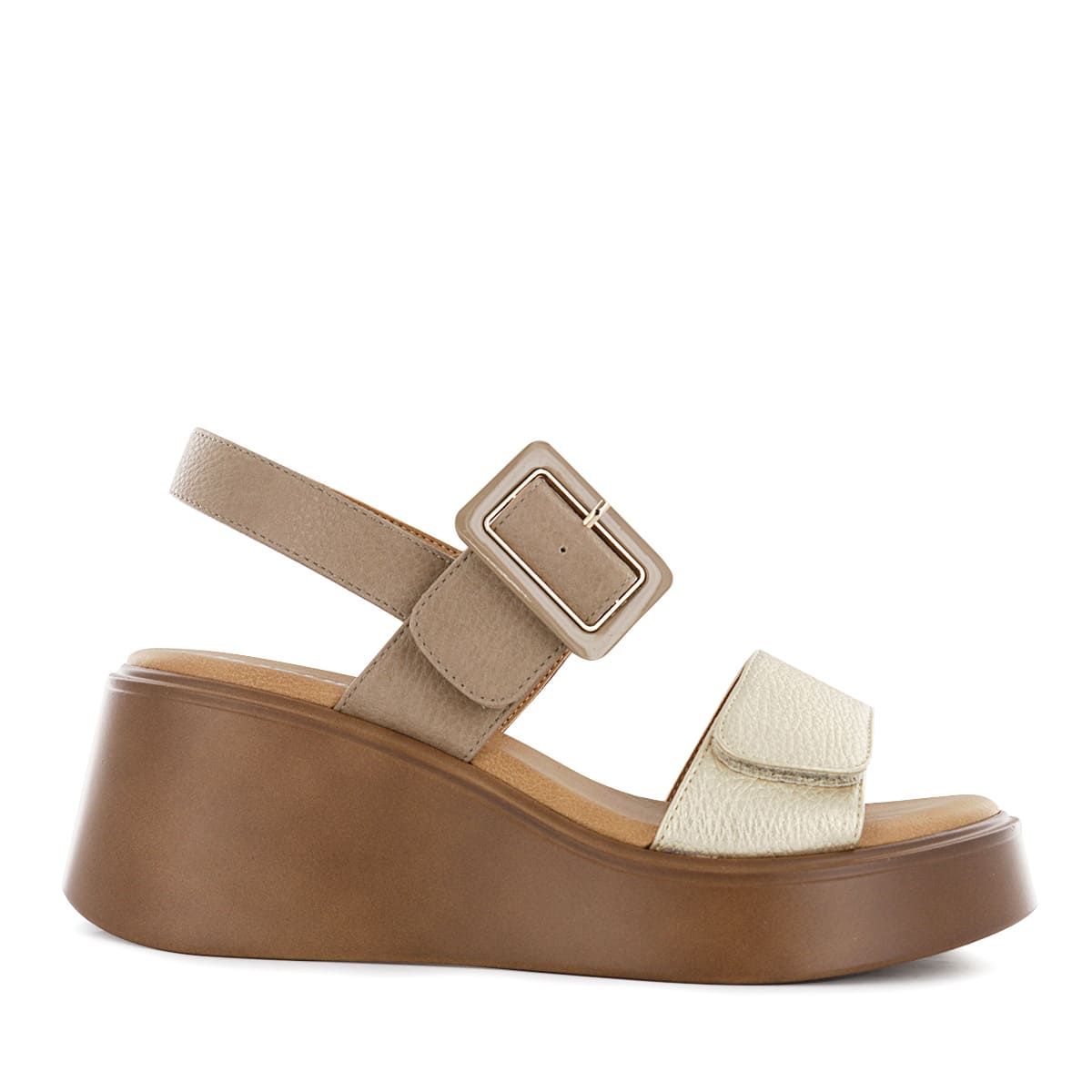 IMPULS - Sandalias Cuña Impuls Mujer Abi11 Moka