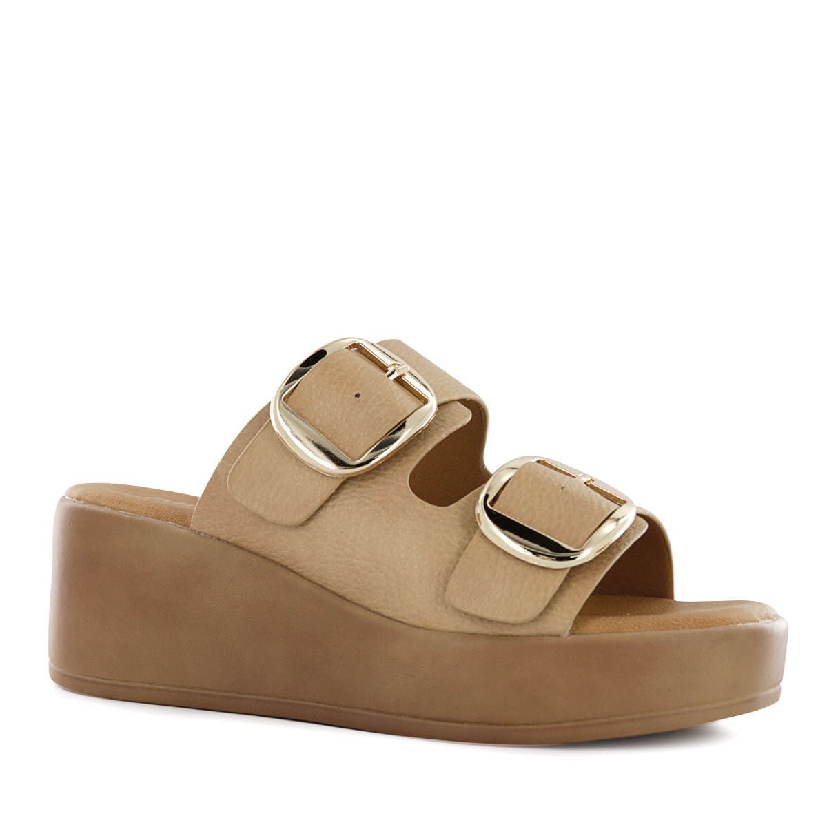 IMPULS - Sandalias Cuña Impuls Mujer Abi12 Beige