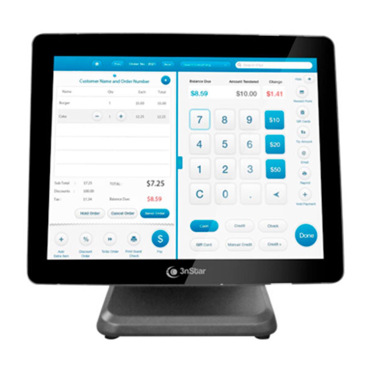 3NSTAR - AIO 3NSTAR POS PTE0120 J6412 8GB SSD240GB W11 PTE0120W-8-240W11