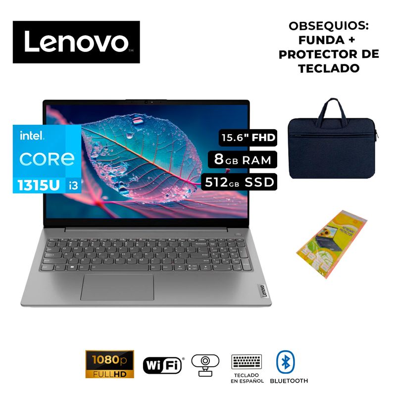 LENOVO - LENOVO V15 G4 IRU INTEL CORE I3-1315U RAM 8GB 512GB SSD 156 FHD FREEDOS
