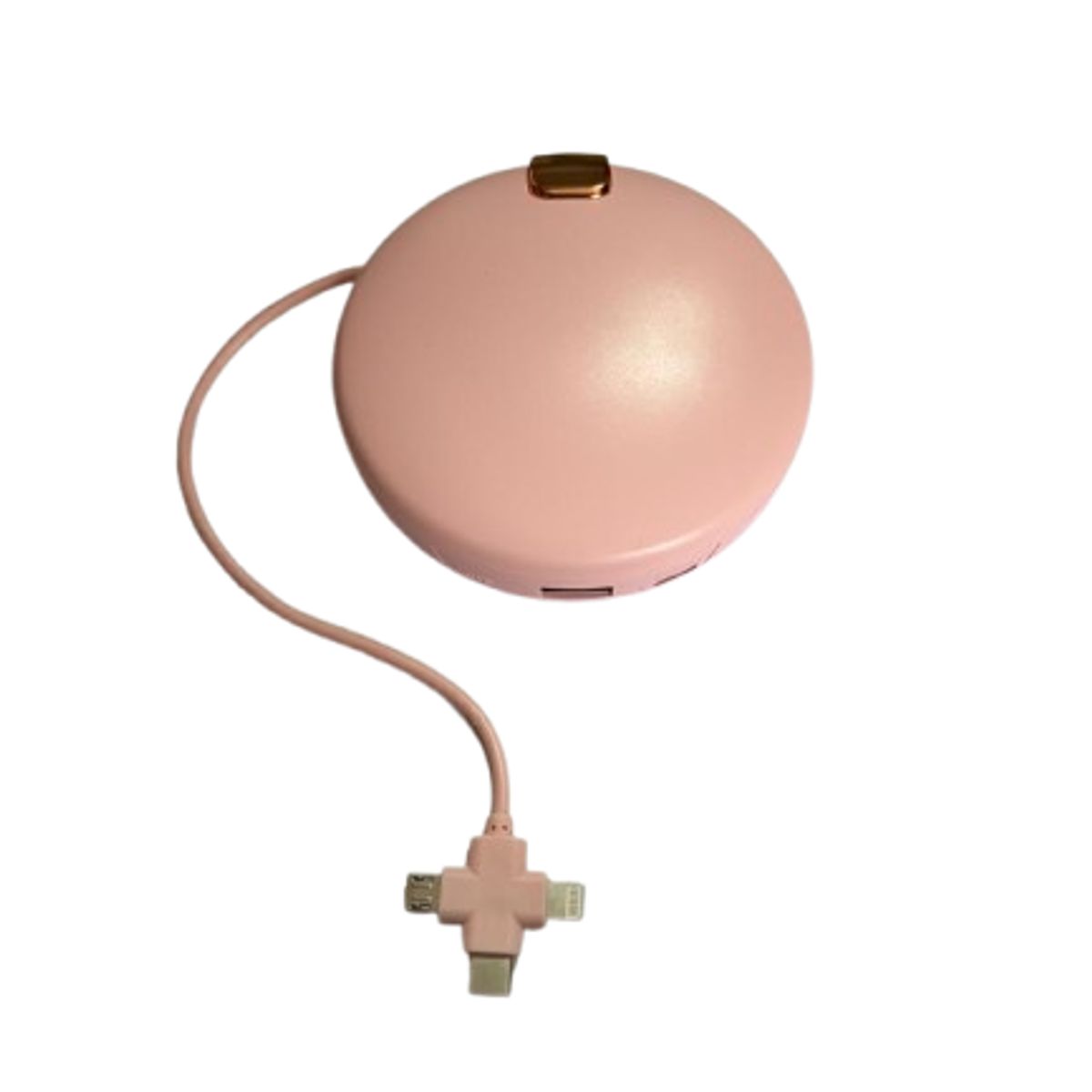 FUTURIA - Cargador portátil Multifuncional Rosado - Forma Estuche de Maquillaje