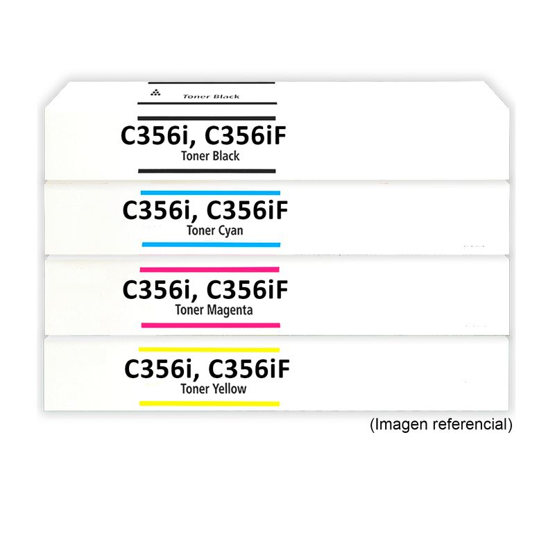GENERICO - Kit de Toner Compatible Canon C356i C356iF CMYK
