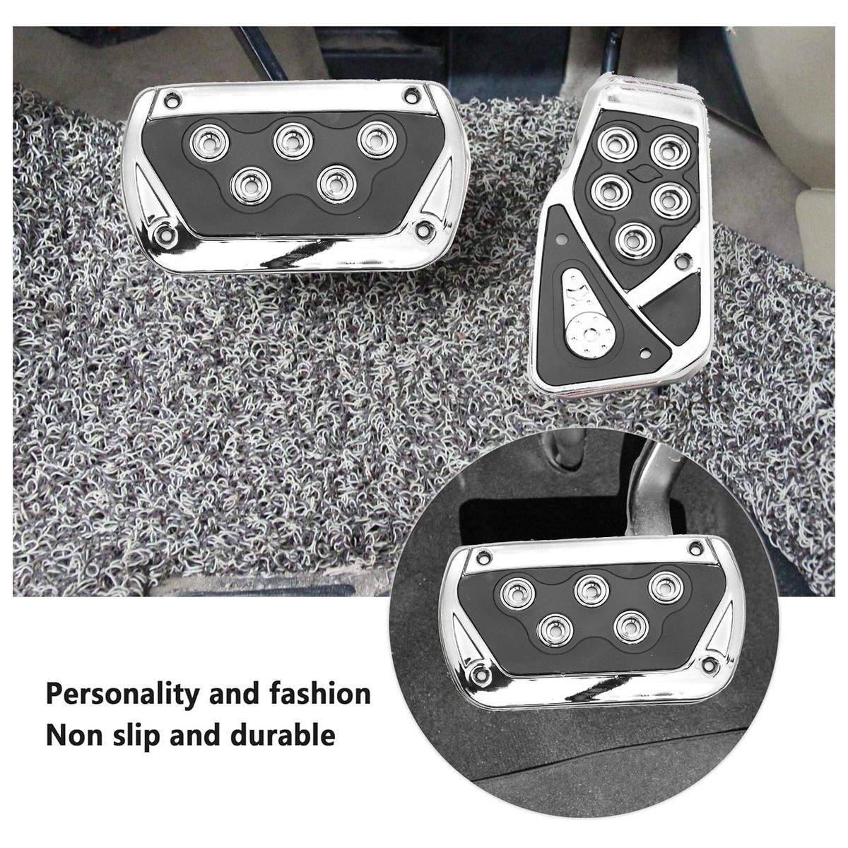 GENERICO - Pedales Deportivos Auniversal Automatico Tuning