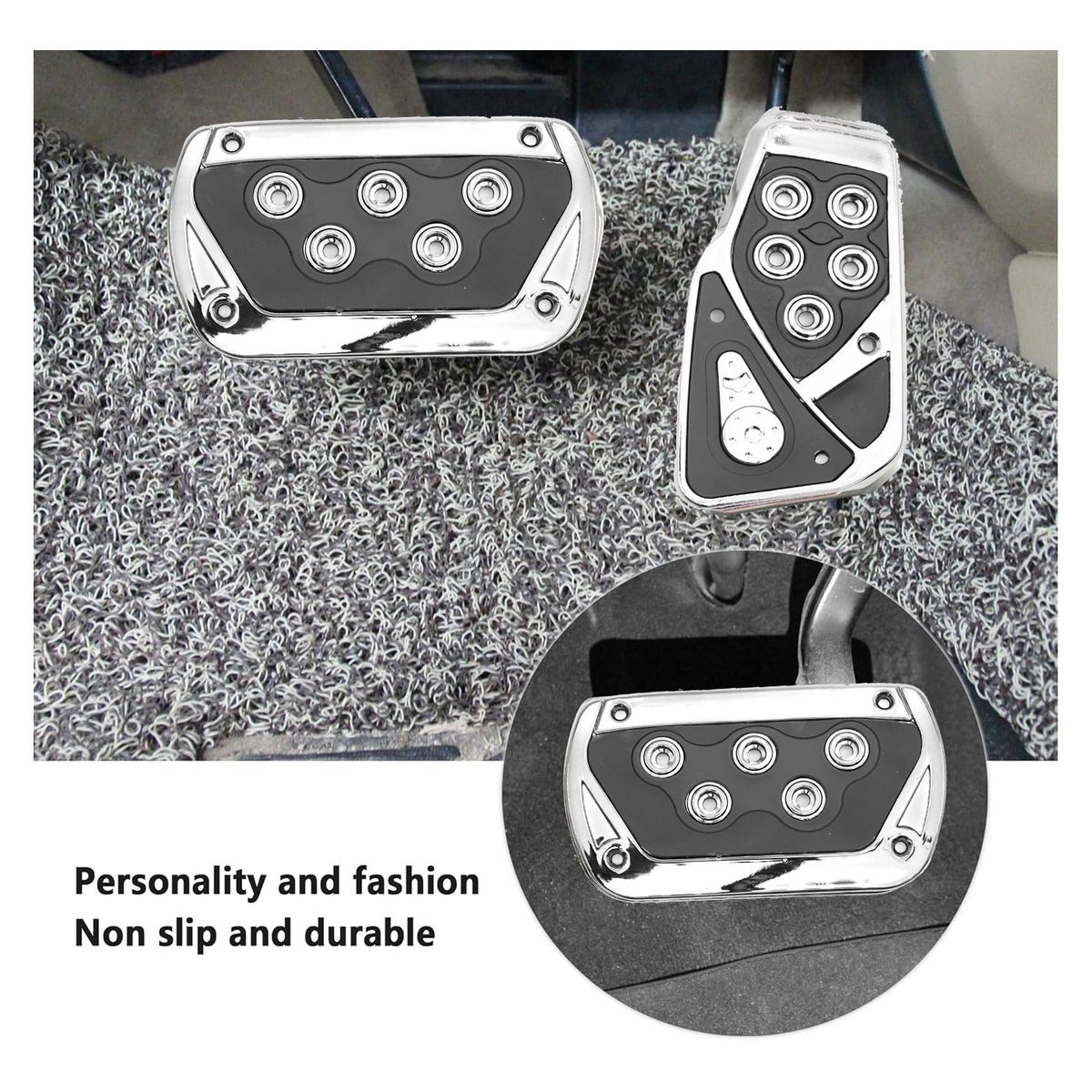 GENERICO - Pedales Deportivos Auniversal Automatico Tuning