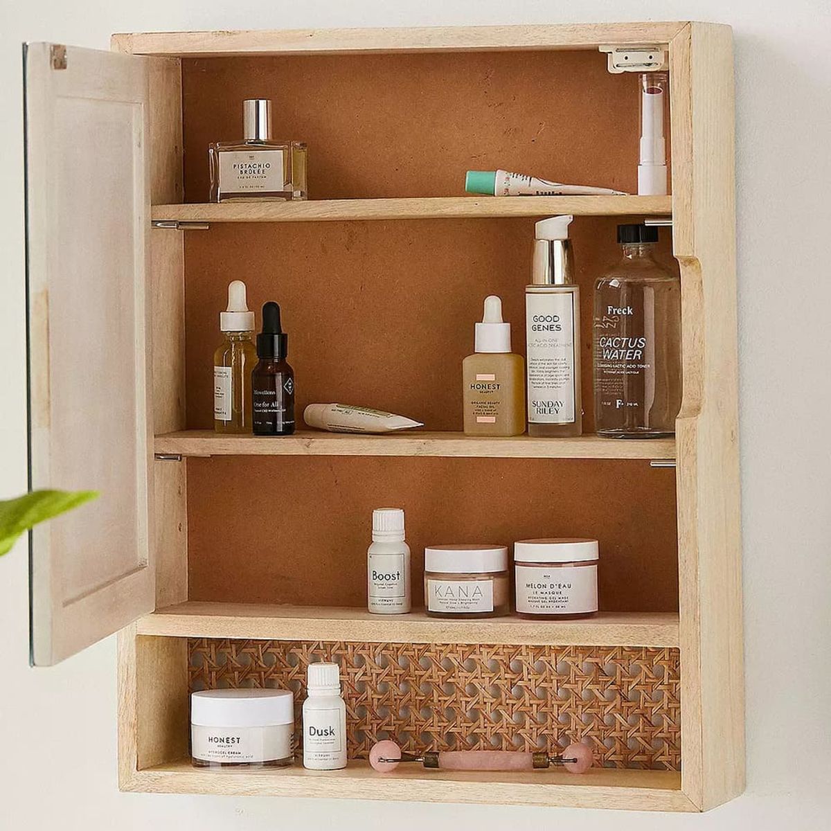 TU MESITA - Mueble de Baño Flotante con Espejo Evelyn Color Manzano TU MESITA