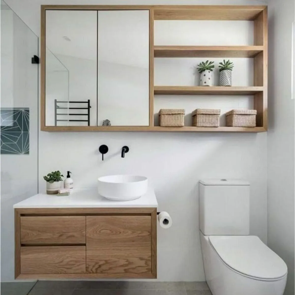 TU MESITA - Set de Muebles de Baño Flotantes Jane Color Chiavenna TU MESITA