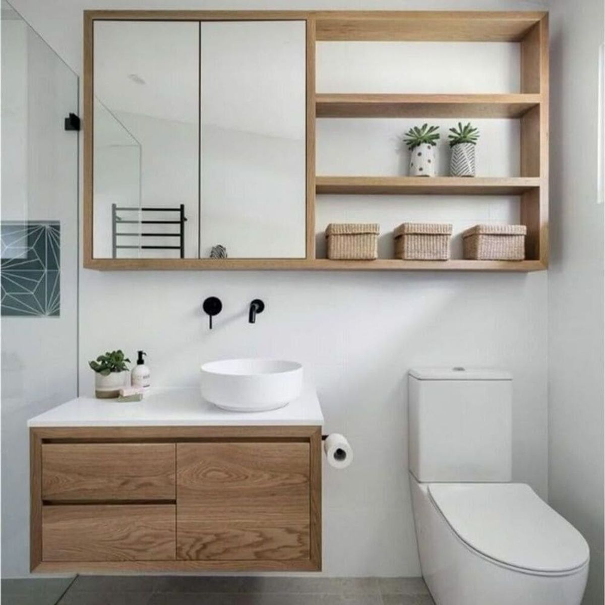 TU MESITA - Set de Muebles de Baño Flotantes Jane Color Chiavenna TU MESITA