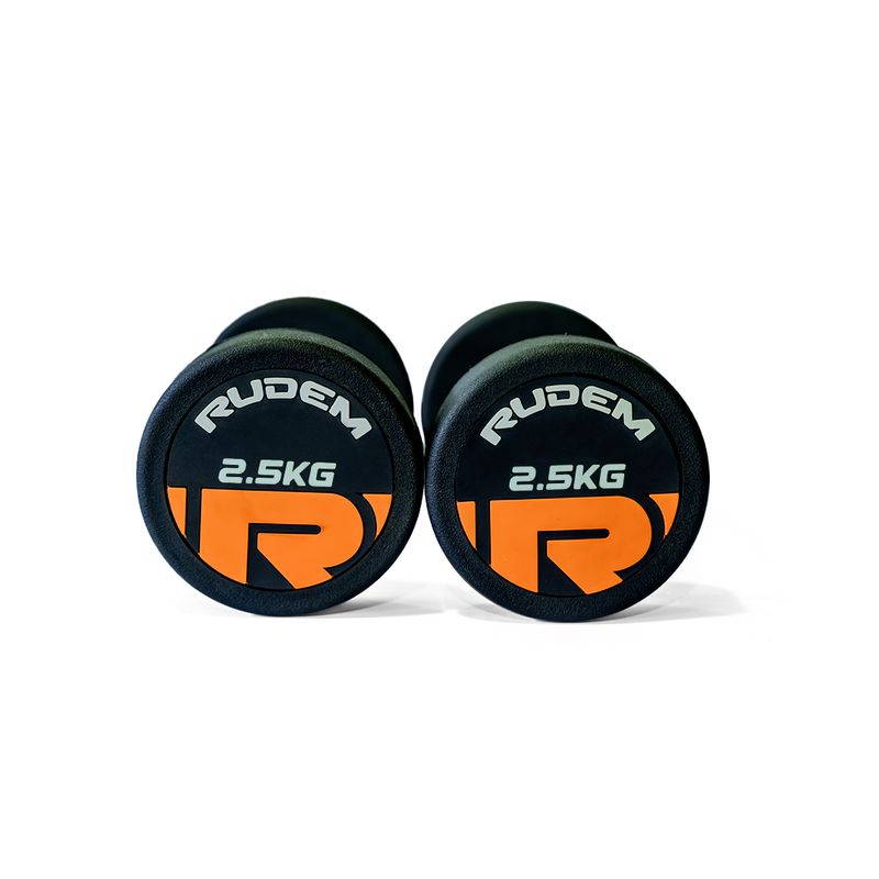RUDEM FITNESS - MANCUERNAS REDONDAS RUDEM 2.5 KG (PAR)
