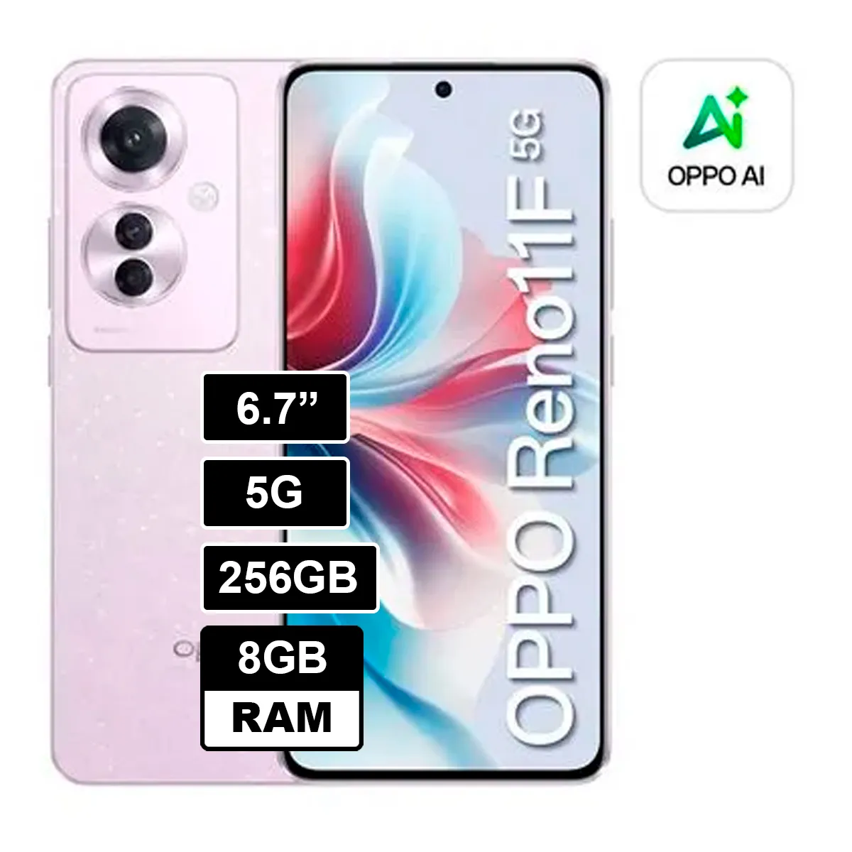 OPPO - Reno11 F 5G 256GB 8GB RAM LILA