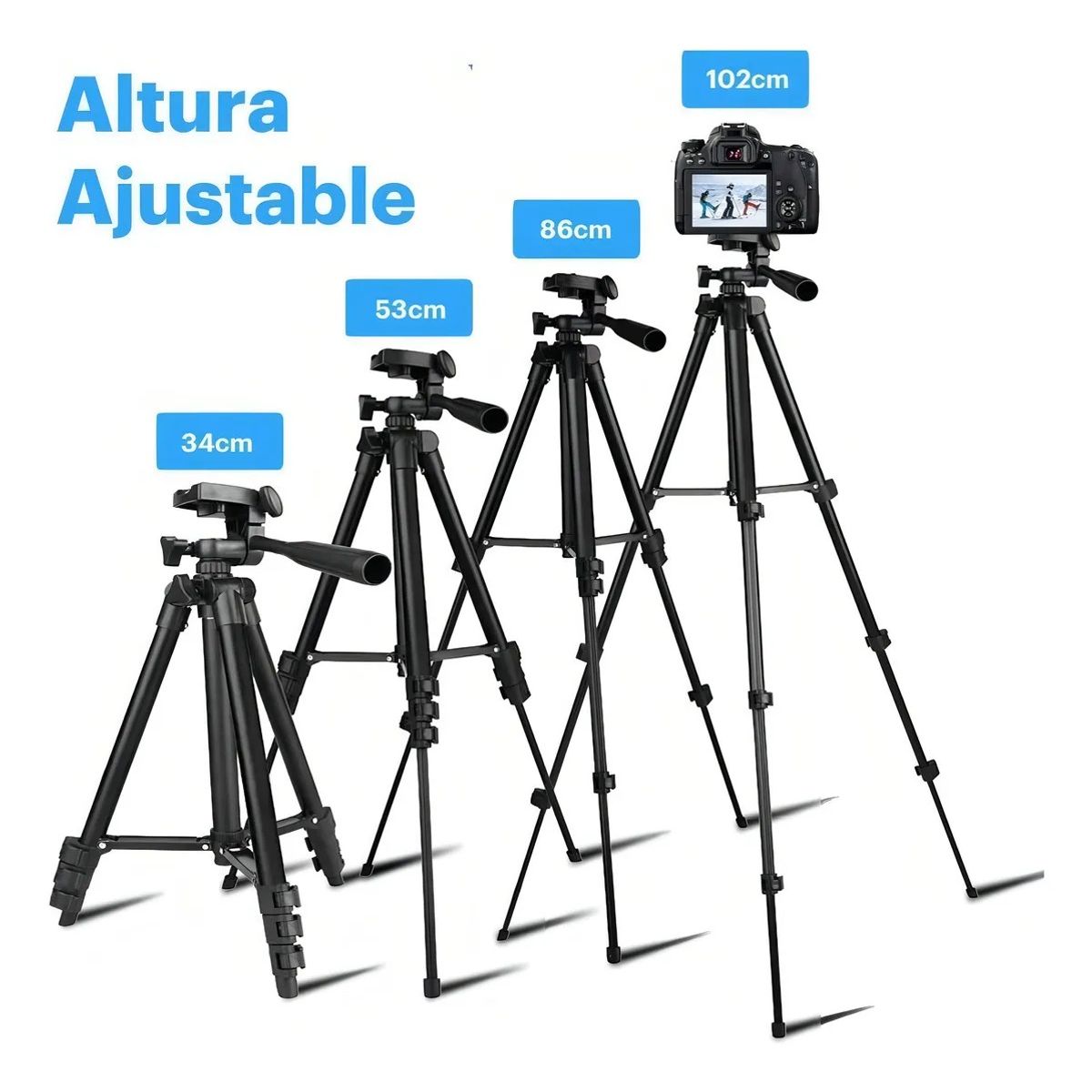 GENERICO - Trípode Para Celular 3120a 1020mm 350mm