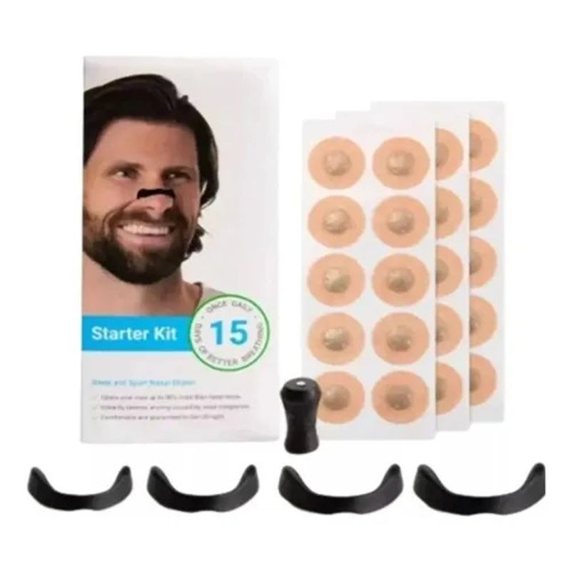 GENERICO - Tiras Nasales Magnéticas Antironquidos x 15 pares