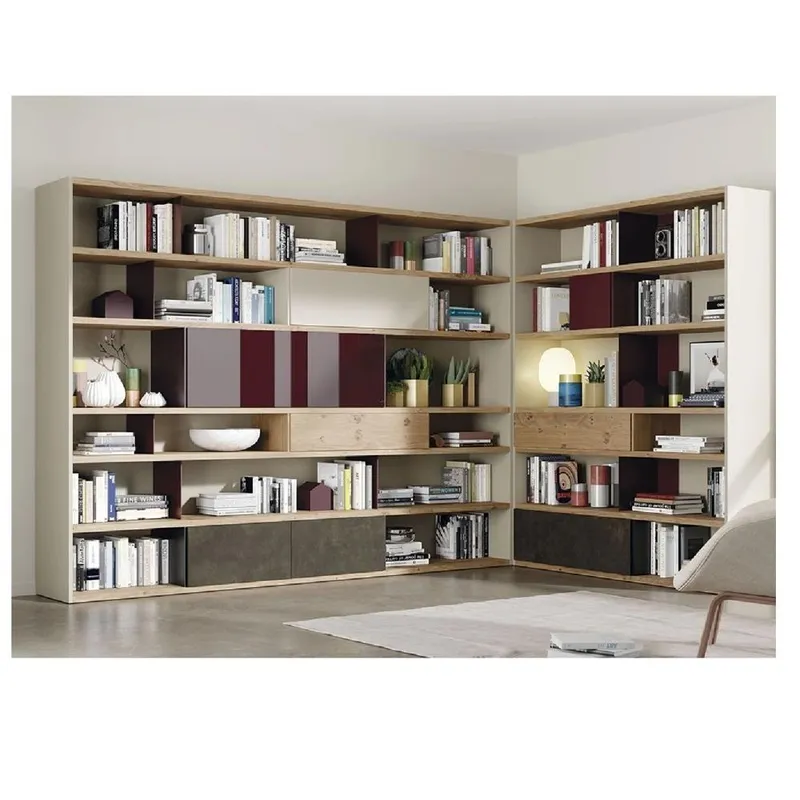 TU MESITA - Librero Multiusos Jordan Multicolor 7 puertas TU MESITA