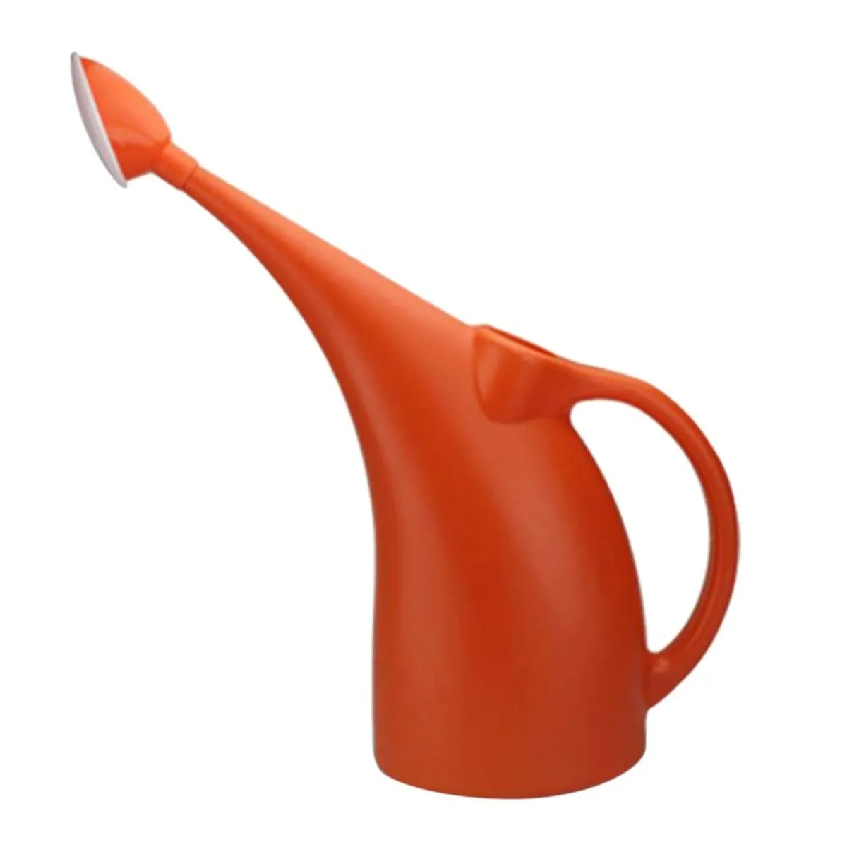 PLASTIMACETA - REGADERA DE PLÁSTICO DE 2 L MODELO COLIBRÍ CON ROCIADOR TIPO DUCHA  PARA JARDINERÍA DE COLOR NARANJA