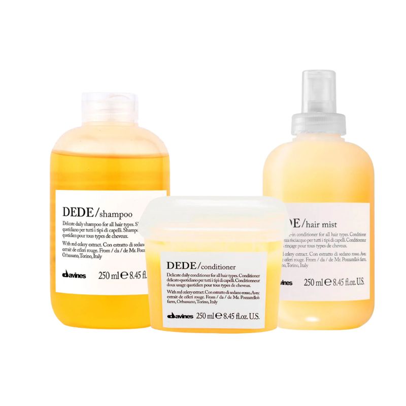 DAVINES - DAVINES DEDE – Trío SH 250 ml +  ACOD 250 ml + Hair Mist 250 ml