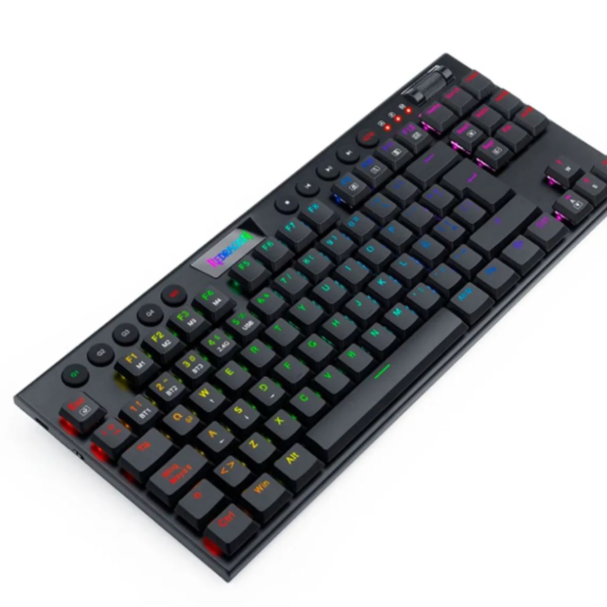 REDRAGON - Redragon - Teclado Horus TKL K621 RGB Wired Wireless Switch Red Black