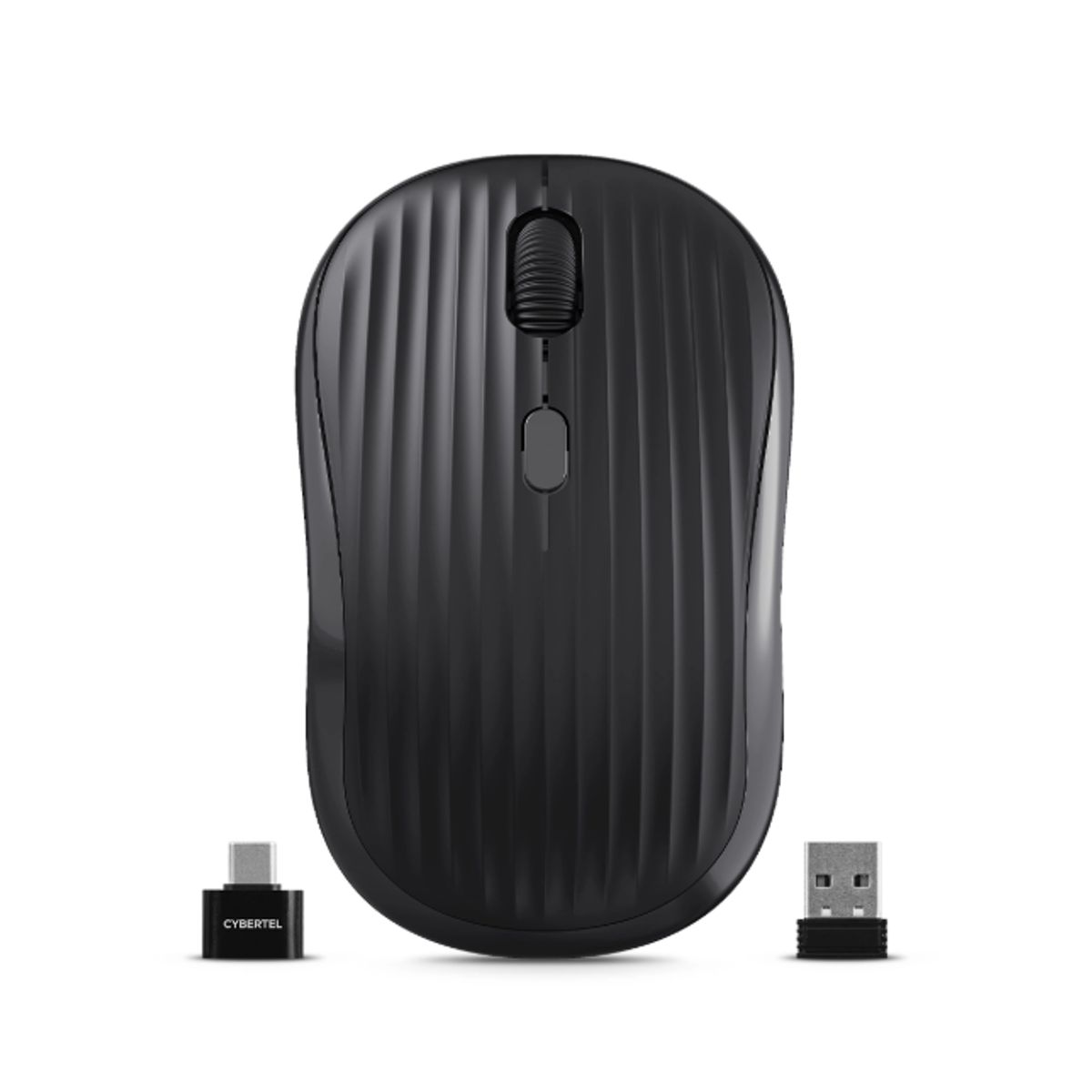 CYBERTEL - Mouse 3 Modos:BT/Inalámbrico/Recargable Negro Cybertel Accord M701-3M