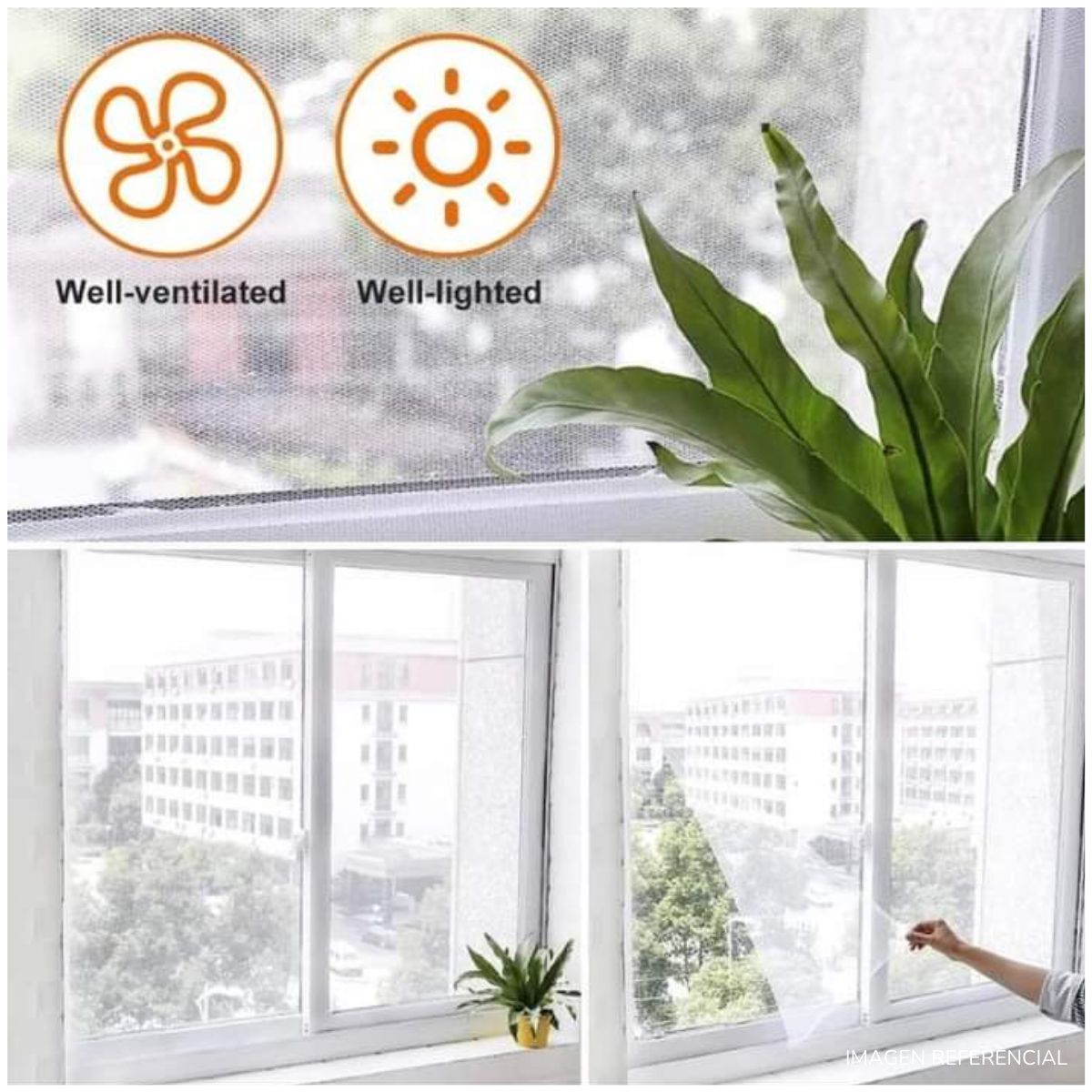 INSPIRA MARKET - Malla a Prueba de Mosquito para Ventana Pack x2