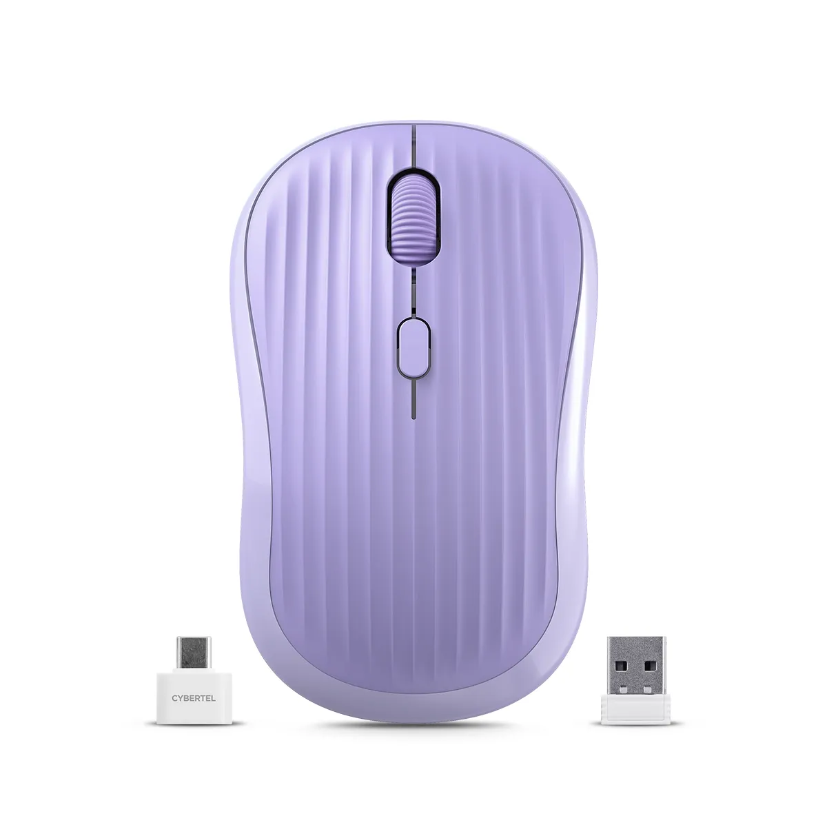 CYBERTEL - Mouse 3ModosBTInalámbrico Recargable Morado Cybertel Accord M701-3M