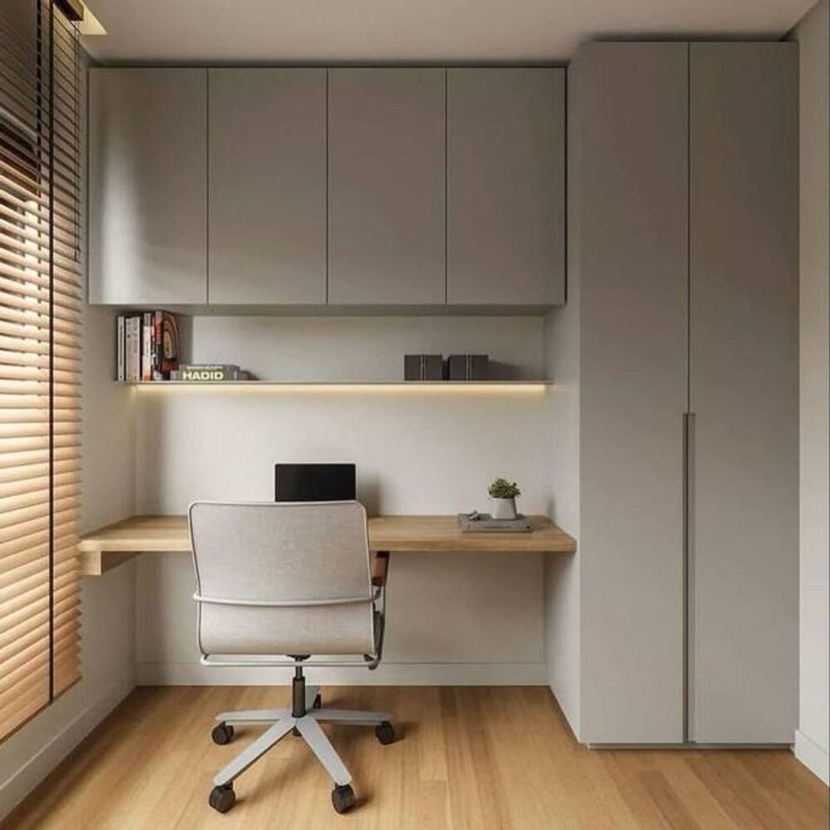 TU MESITA - Escritorio Moderno Klabe con Luces Led Color Gris TU MESITA