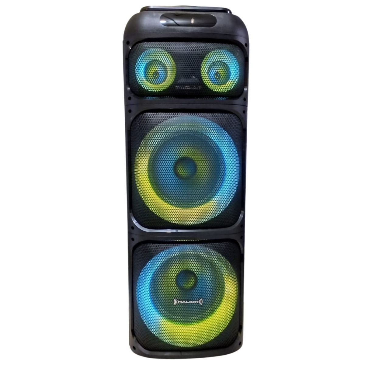HALION - Parlante Halion Monster HA-1242  2x12" Bluetooth con Luces RGB 120 W