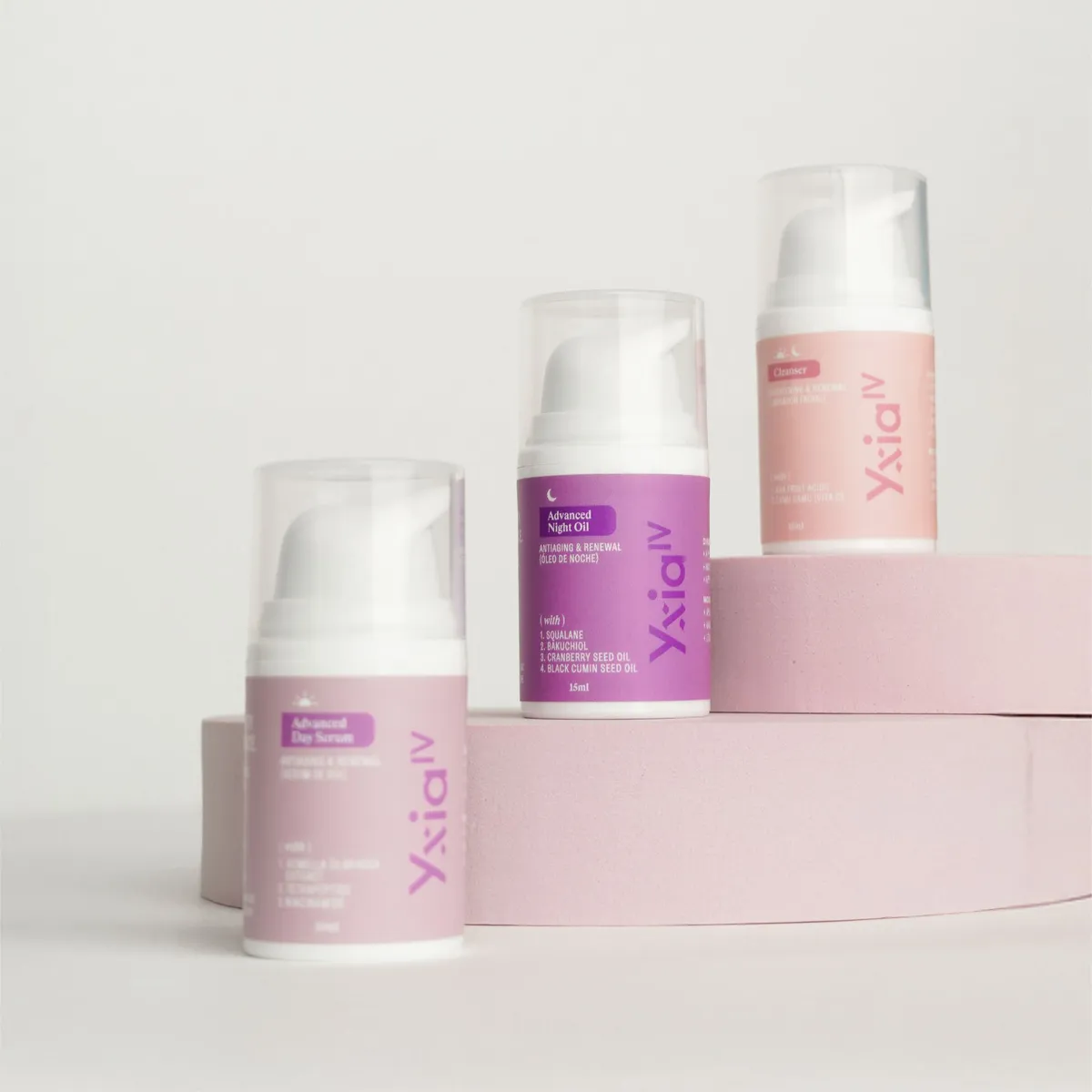 YXIA IV NATURAL BEAUTY - Set Antiaging con Botox Natural, Niacinamida y Bakuchiol 15 ml