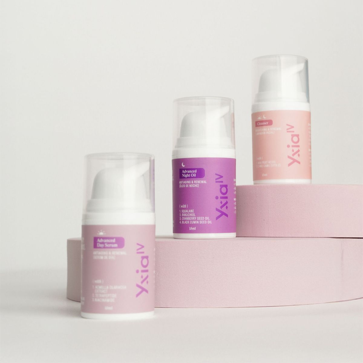 YXIA IV NATURAL BEAUTY - Set Antiaging con Botox Natural, Niacinamida y Bakuchiol 15 ml