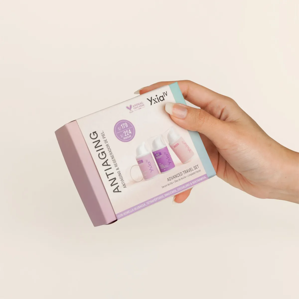 YXIA IV NATURAL BEAUTY - Set Antiaging con Botox Natural, Niacinamida y Bakuchiol 15 ml